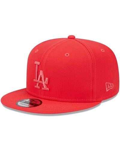 KTZ 9fifty Stretch Snap La Dodgers Hat in Black for Men
