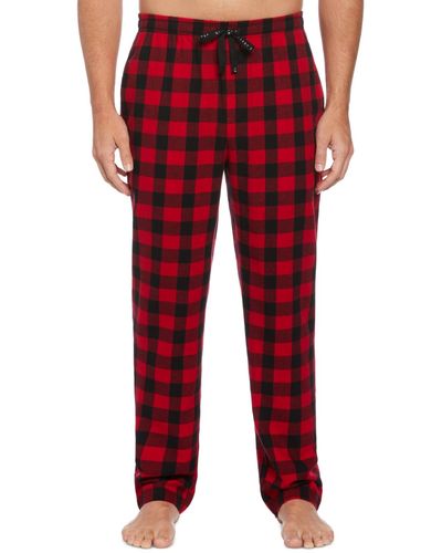 Perry Ellis Flannel Pajama Pants - Red