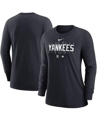 Nike New York Yankees Authentic Collection Legend Performance Long Sleeve T-shirt - Blue