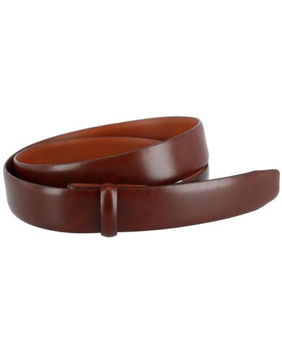 Trafalgar Cortina Leather 30mm Compression Belt Strap - Brown