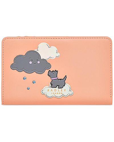 Radley Little Rain Cloud Leather Bifold Wallet - Pink