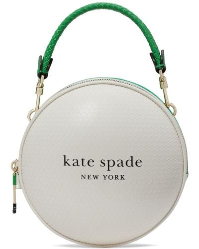 Kate Spade Tee Time Textured Leather 3d Golf Ball Mini Crossbody - White