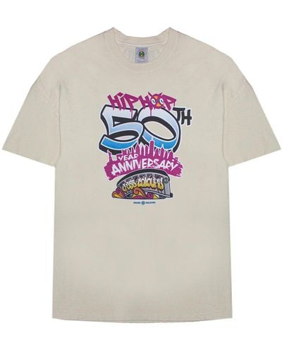 Cross Colours Cxc Hip Hop Anniversary T-shirt - Gray