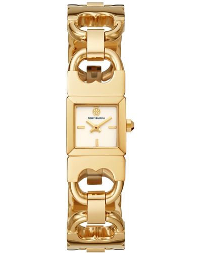 Tory Burch Double-T Link Apple Watch Bracelet, 38mm - 40mm - Gold