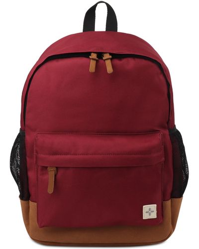 Sun & Stone Sun + Stone Riley Solid Backpack - Red