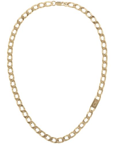 Calvin Klein Chain Link Necklace - Metallic