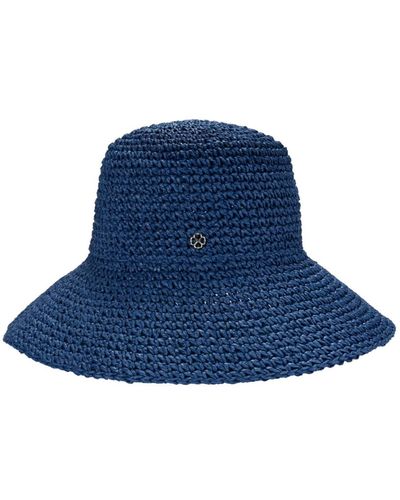Kate Spade Solid Crochet Crushable Cloche - Blue