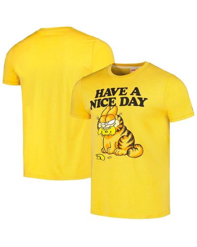 Homage And Garfield Tri-blend T-shirt - Yellow