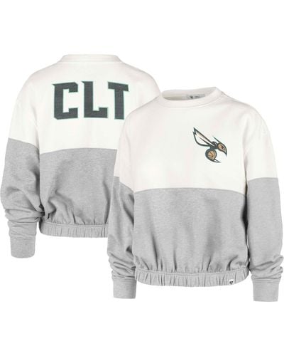 '47 Charlotte Hornets 2022/23 City Edition Take Two Bonita Sweatshirt - Gray