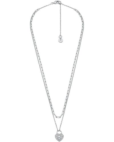 Silver necklace Michael Kors Gold in Silver - 38809612