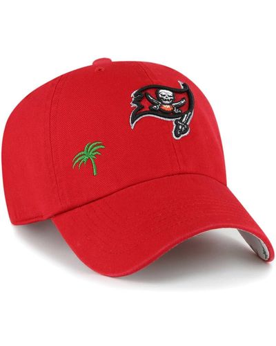 '47 Tampa Bay Buccaneers Confetti Icon Clean Up Adjustable Hat - Red