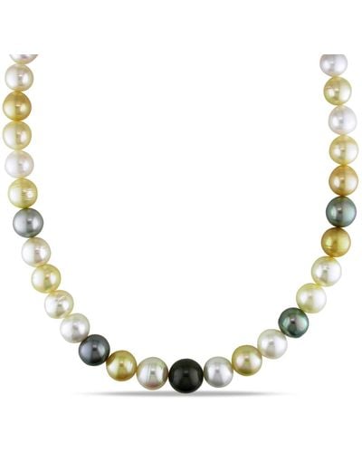 Macy's Multi-color South Sea And Tahitian Pearl (10-12.5mm - Yellow