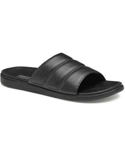Johnston & Murphy Branson Slide Sandals - Black