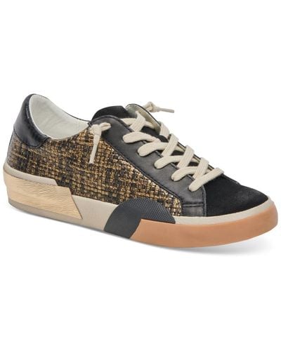 Dolce Vita Zina Lace Up Sneakers - Brown