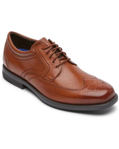 Rockport Isaac Wingtip Shoes - Brown