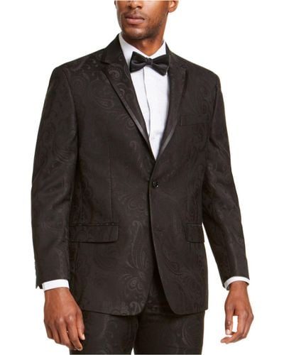 Sean John Classic-fit Tuxedo Suit Separate Jackets - Black