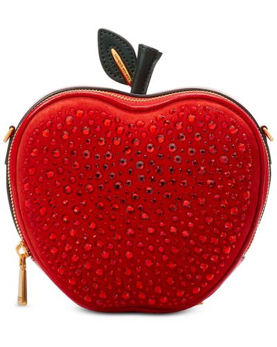 Kate Spade Big Apple Embellished Smooth Leather Crossbody - Red