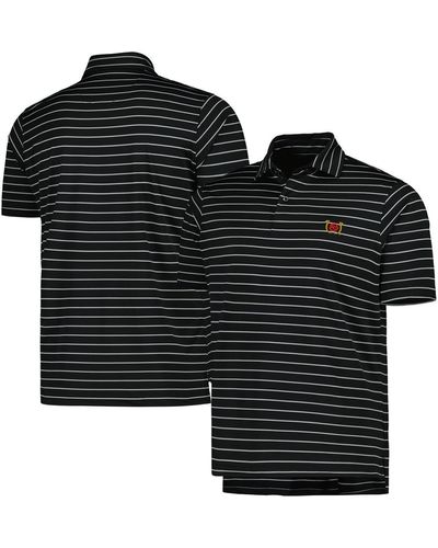 Fairway & Greene Kentucky Derby Faxon Stripe Polo Shirt - Black
