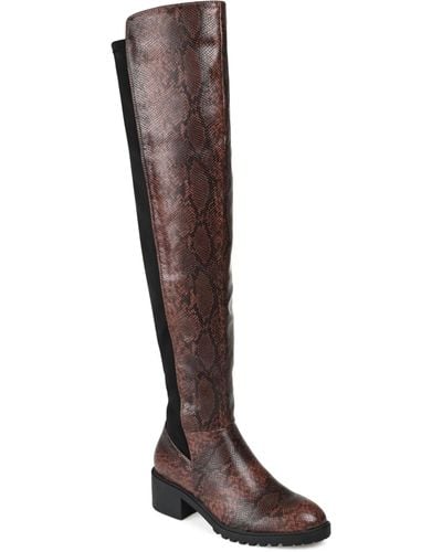 Journee Collection Aryia Wide Calf Boots - Multicolor