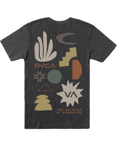 RVCA Paper Cuts Short Sleeve T-shirt - Black