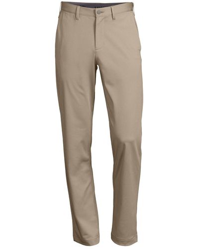 Lands' End Traditional Fit Flex Performance Golf Pants - Gray