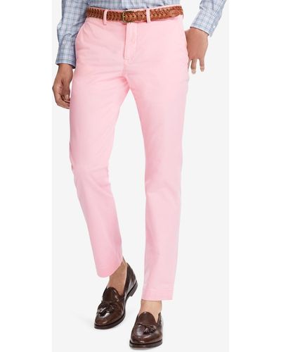 Polo Ralph Lauren Straight-fit Bedford Stretch Chino Pants - Pink