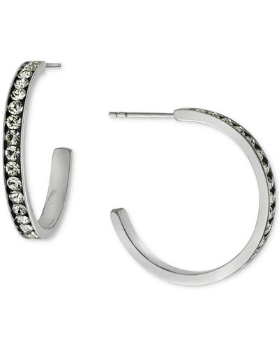 Giani Bernini Crystal Small Hoop Earrings - Natural