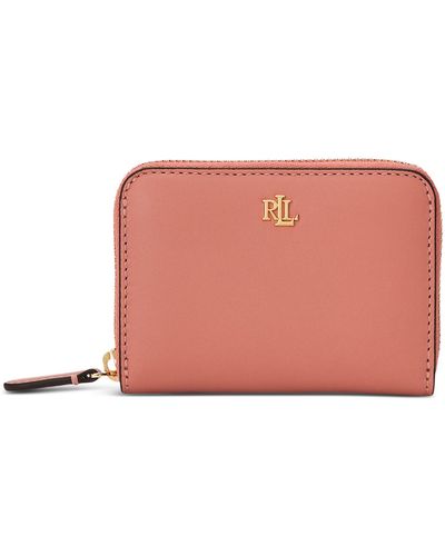 Lauren by Ralph Lauren Leather Continental Wallet - Pink