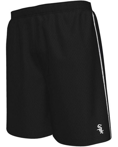 Majestic Chicago White Sox Big And Tall Mesh Shorts - Black