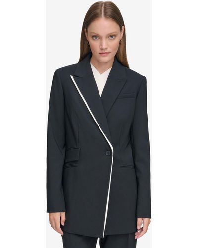 Calvin klein long on sale blazer