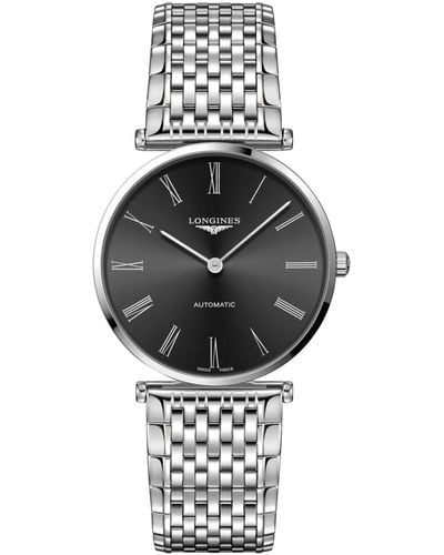 Longines Swiss Automatic La Grande Classique De Stainless Steel Bracelet Watch 38mm - Gray