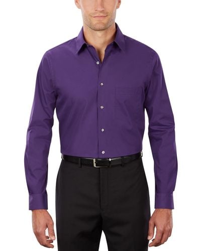 Van Heusen Classic-fit Poplin Dress Shirt - Purple