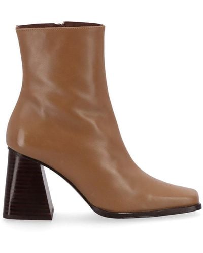 Alohas South Leather Ankle Boots - Brown
