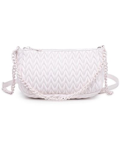 Urban Expressions Farah Quilted Crossbody - White