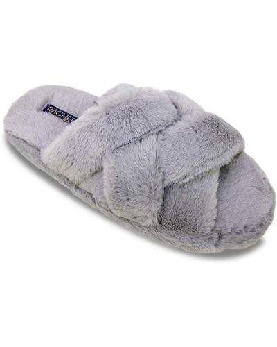 Rachel Roy Marcy Cross Band Slide Slipper - Gray