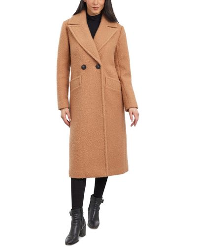 BCBGeneration Double-breasted Boucle Coat - Natural