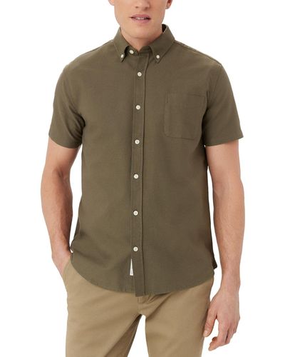 Frank And Oak Jasper Regular-fit Button-down Oxford Shirt - Green