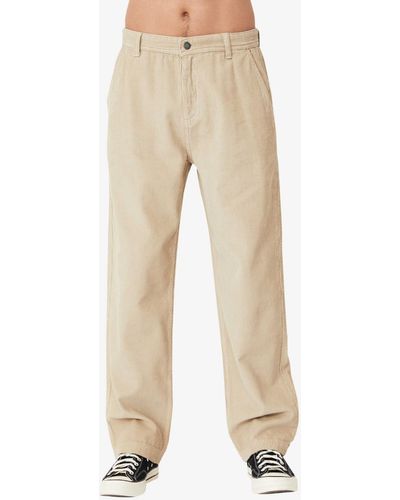 Cotton On Loose Fit Pants - Natural