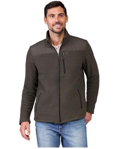 Free Country Grid Fleece Chayote Jacket - Gray
