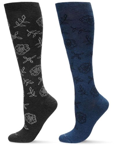 Memoi 2 Pack Sock Set - Blue