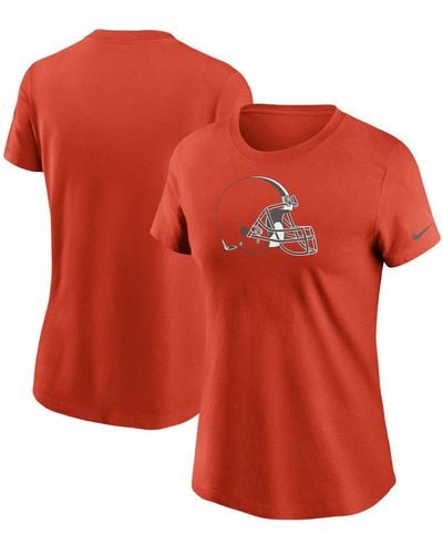 Nike Cleveland Browns Logo Essential T-shirt - Orange