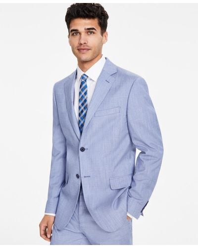 DKNY Modern-fit Neat Suit Separate Jacket - Blue