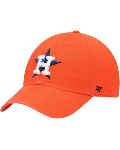 '47 Houston Astros Clean Up Adjustable Hat - Orange