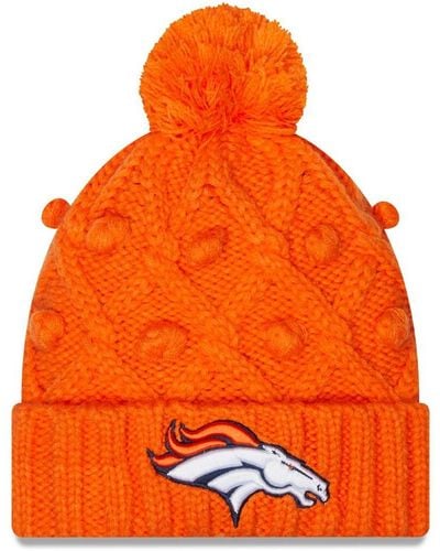 KTZ Denver Broncos Toasty Cuffed Knit Hat - Orange