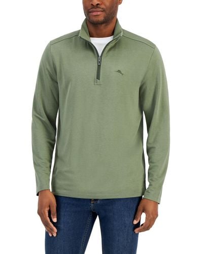 Tommy Bahama Kohala Peak Classic-fit Quarter-zip Sweater - Green