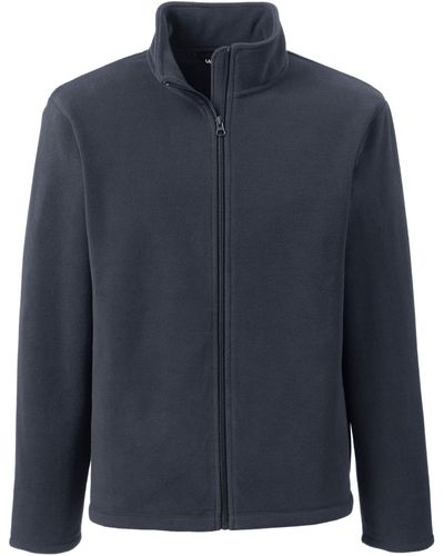 Lands' End School Uniform Full-zip Mid-weight Fleece Jacket - Black