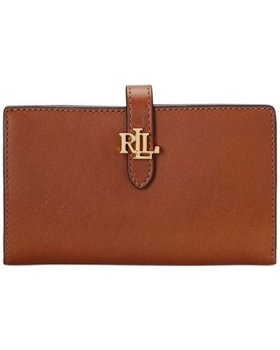 Lauren by Ralph Lauren Logo Leather Wallet - Brown
