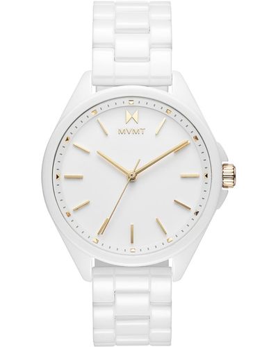 MVMT Coronada Ceramic Bracelet Watch 36mm - White