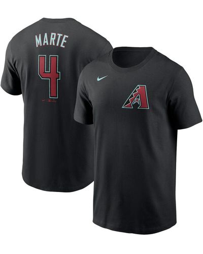 Nike Ketel Marte Arizona Diamondbacks 2024 Fuse Name And Number T-shirt - Black
