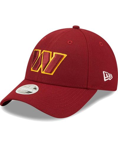 KTZ Washington Commanders Simple 9forty Adjustable Hat - Red